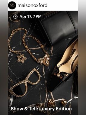 April 17th, 7:00 PM CST Live 
Vintage, Unique, Luxury, or Designer